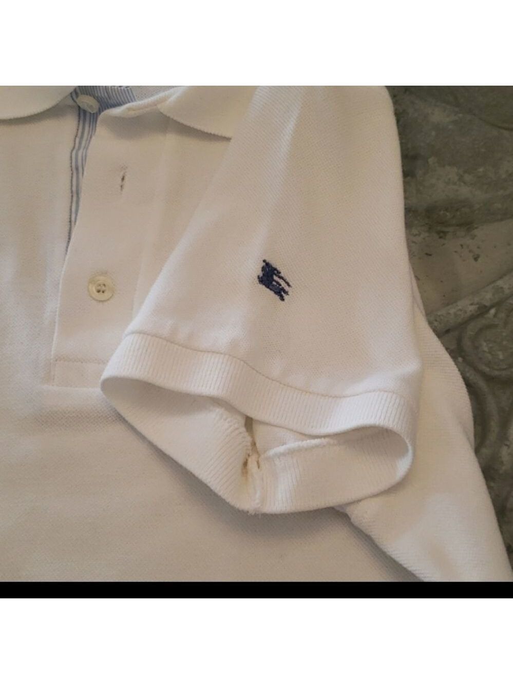 Burberry Women's Solid White Golf Polo Shirt